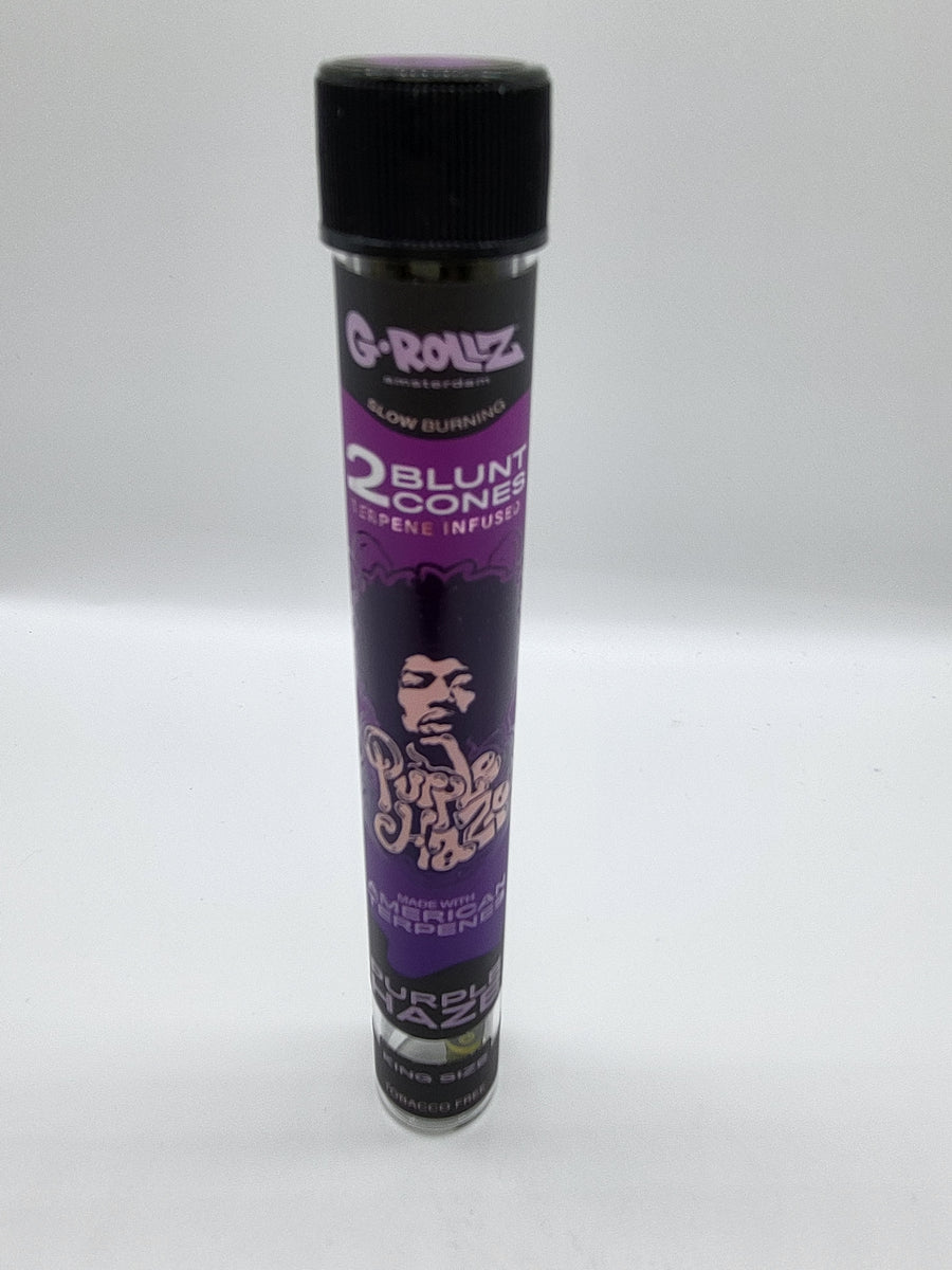 G Roll Blunt Terpene Infused cones x2 cones Purple Haze Smokey Sam's