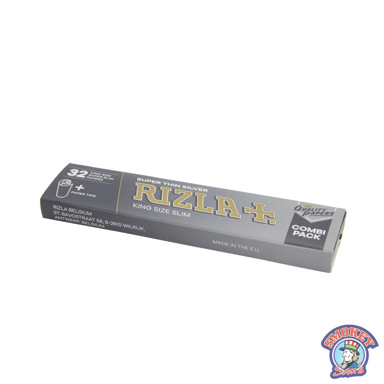 Rizla Silver KS Slim Combi Pack Cartine + Filtro Filter Tips Libretto sfuso  32 Cartine +