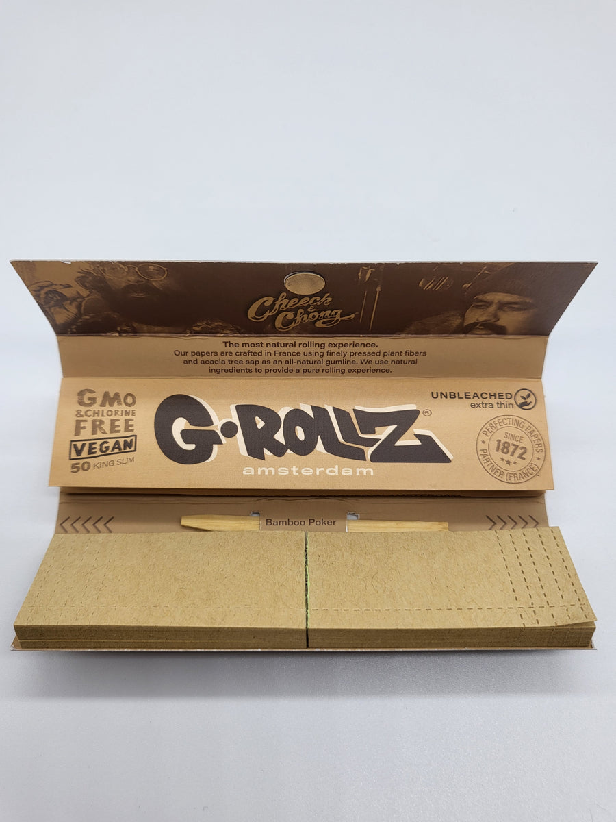 G . Rollz unbleached extra thin x2 packs – Smokey Sam's
