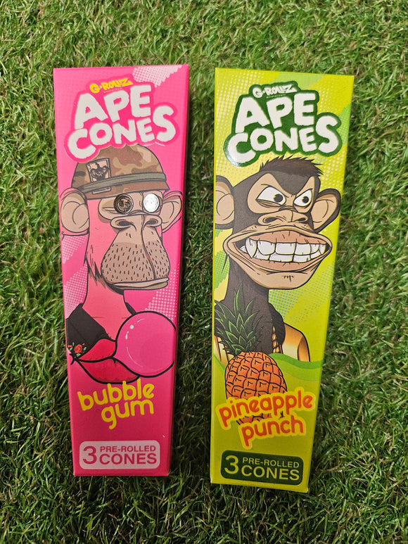 Ape Cones Bubblegum and pineapple punch