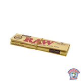 RAW Classic Connoisseur King Size Rolling Paper with Tips x2