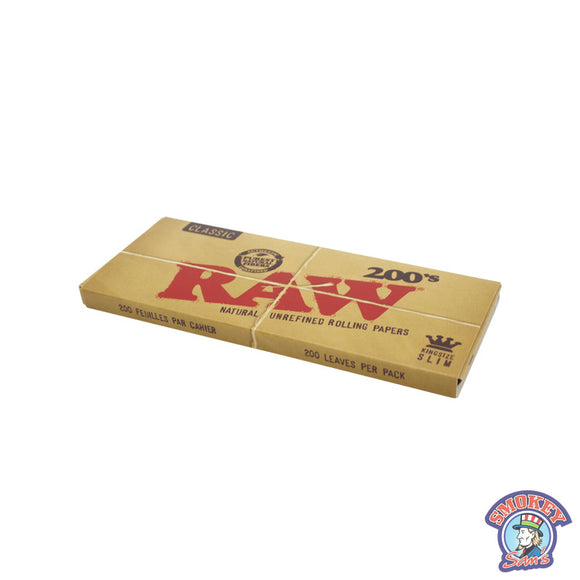 RAW Classic 200's Rolling Papers King Size Slim