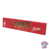 VIBES Hemp Papers King Size Slim Rolling Papers Pack of 2